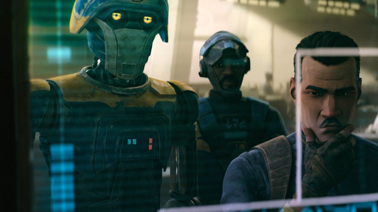 Die Cops 2B0T und Brander Lawson sind skeptisch, weil Maul nun sein Unwesen in ihrem Revier treibt.