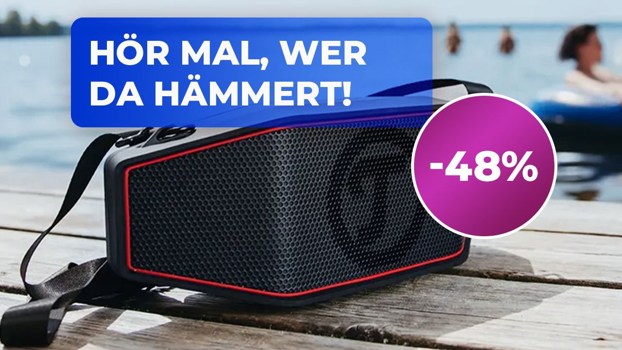 Brachialer Sound mit Über-Akku: Dieser Bluetooth-Lautsprecher von Teufel lässt selbst JBL vor Angst zittern - jetzt 50% sparen!