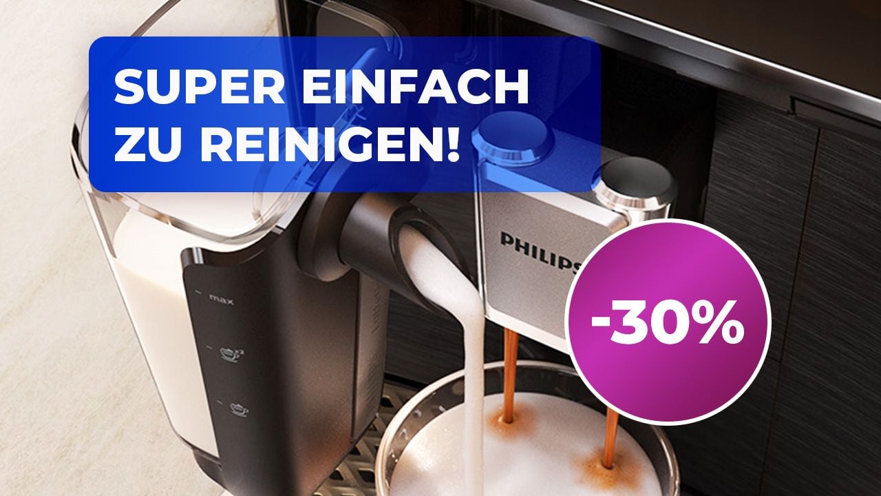 Philips Kaffeevollautomat im Angebot: Leise, mit LatteGo & 30% Rabatt bei Amazon!