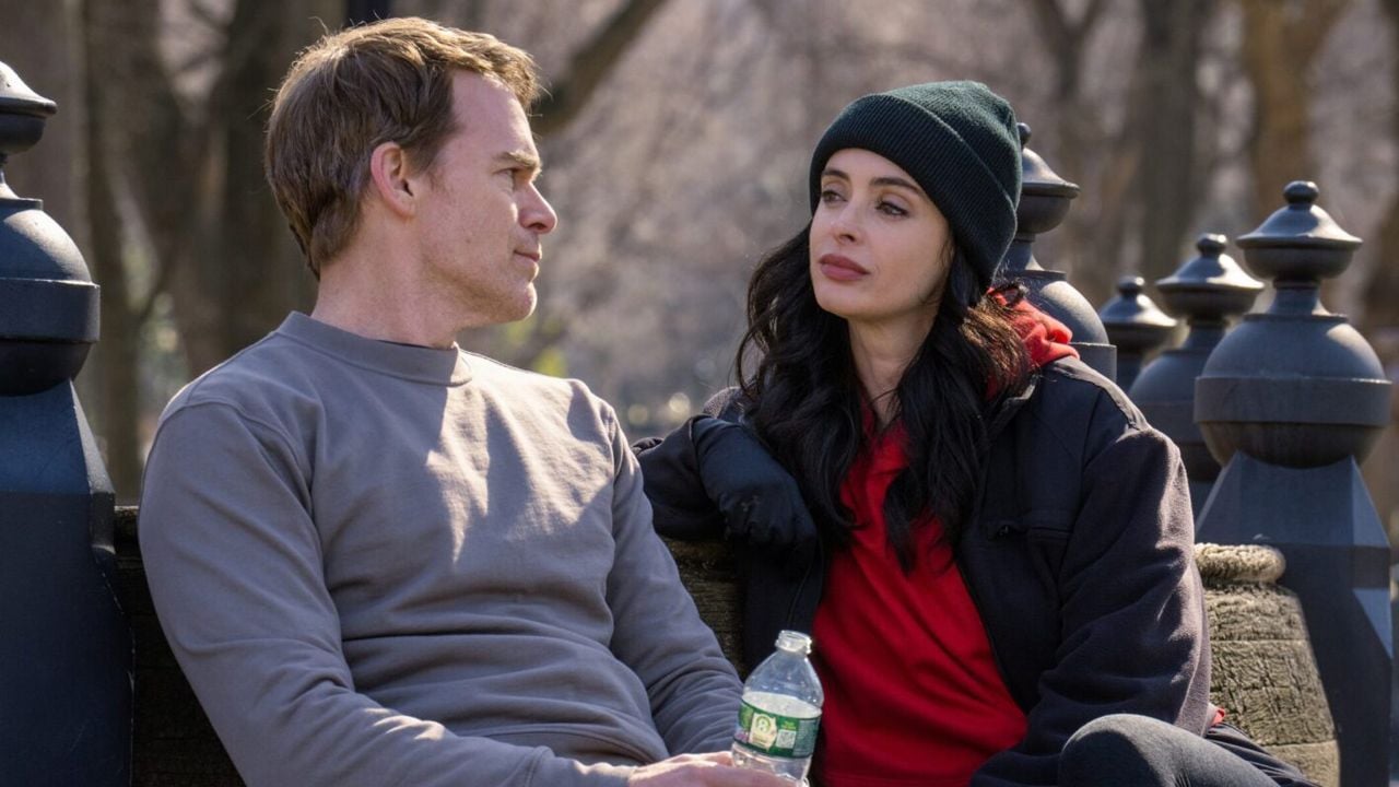 Krysten Ritter mit Michael C. Hall in der ersten Staffel 