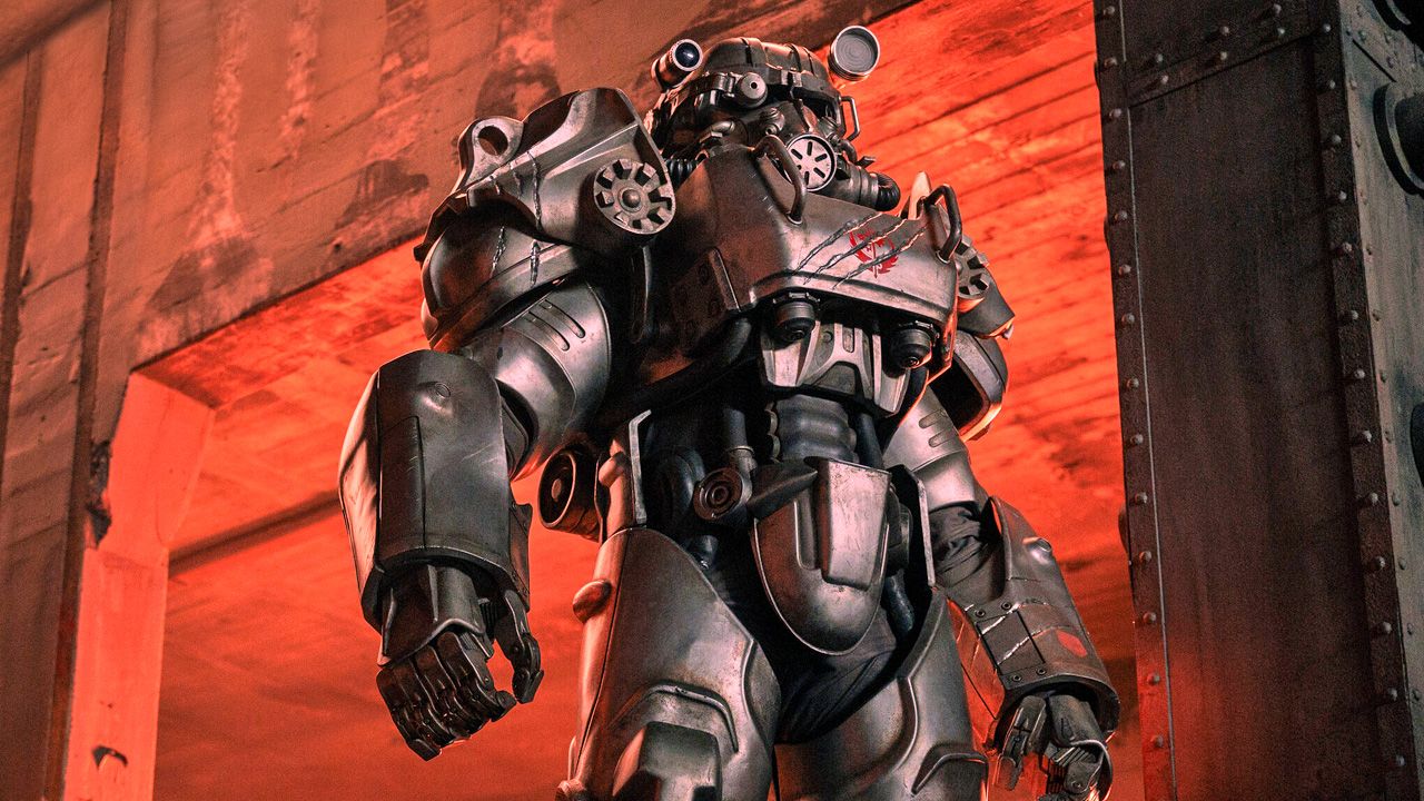 Die ikonische Powerrüstung aus den „Fallout“-Spielen darf in der Serie natürlich nicht fehlen.