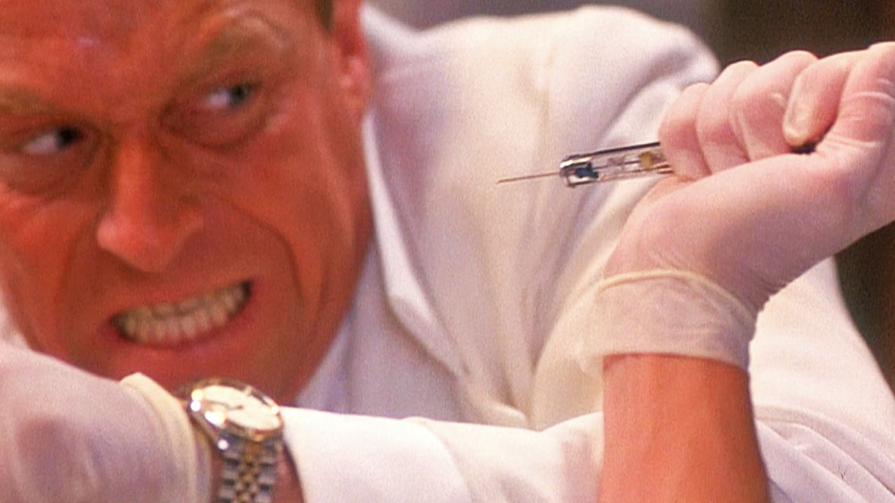 Dr. Feinstone (Corbin Bernsen): Der Zahnarzt aus der Hölle.