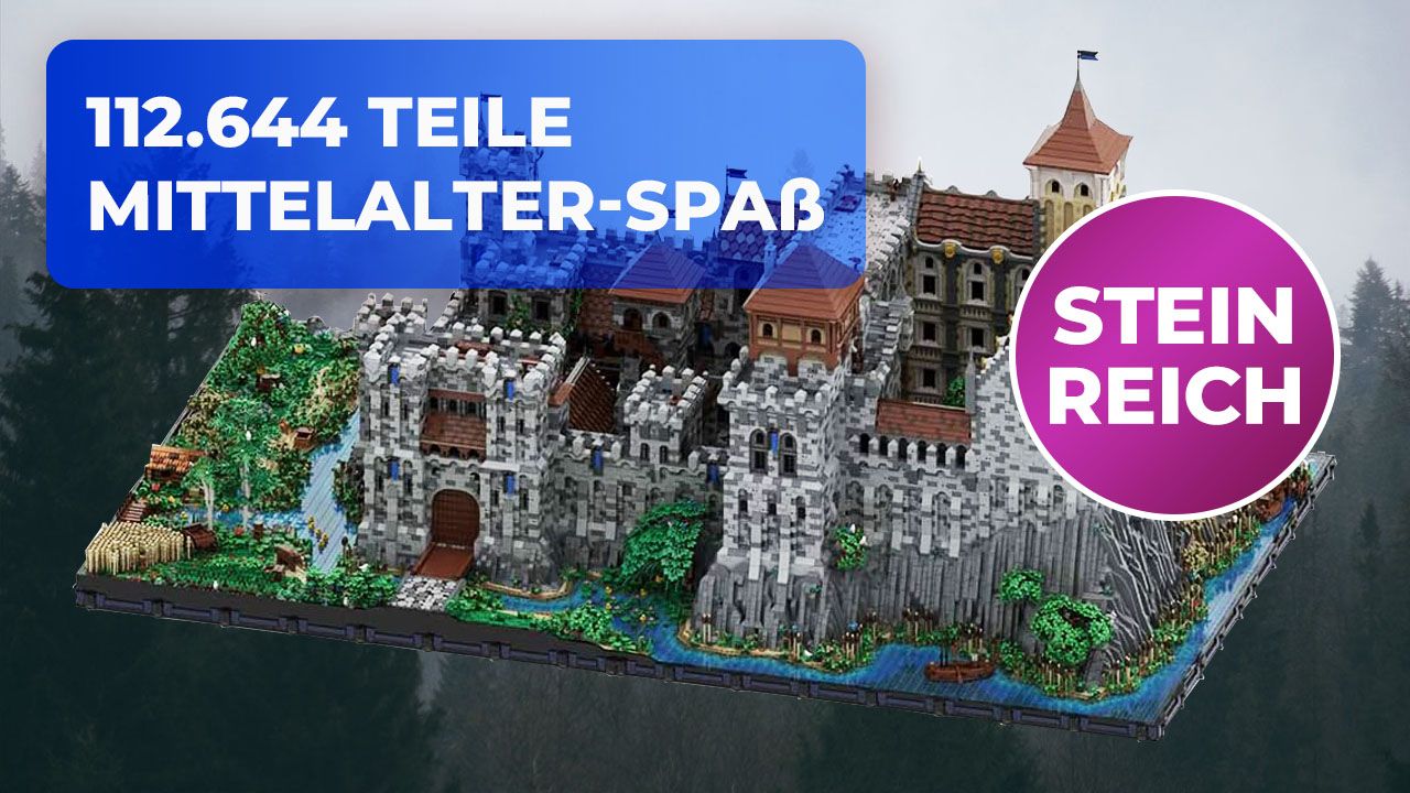 LEGO und BlueBrixx haben dagegen keine Chance: Diese Burg ist so groß, da könnt ihr gleich einziehen