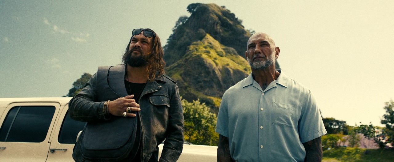 Blicken dem baldigen Prime-Video-Start entgegen: Jason Momoa & Dave Bautista.