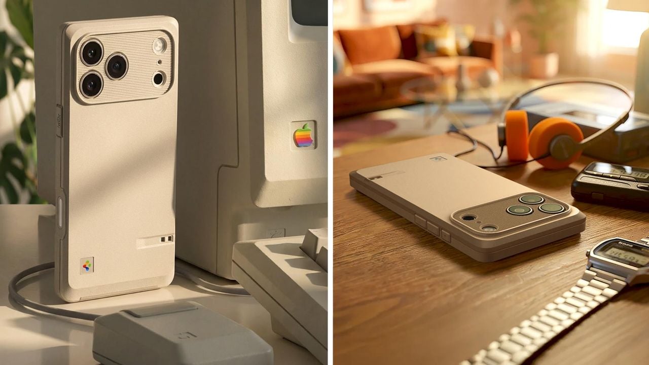 Hersteller Spigen feiert den Apple-Geburtstag mit eine wunderschönen Retro-Hülle für das iPhone 17 Pro (Max).