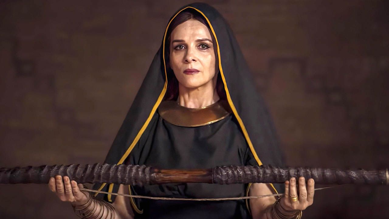 Odysseus' mutige Ehefrau Penelope (Juliette Binoche) hält für die Freier eine im Grunde unlösbare Aufgabe bereit.