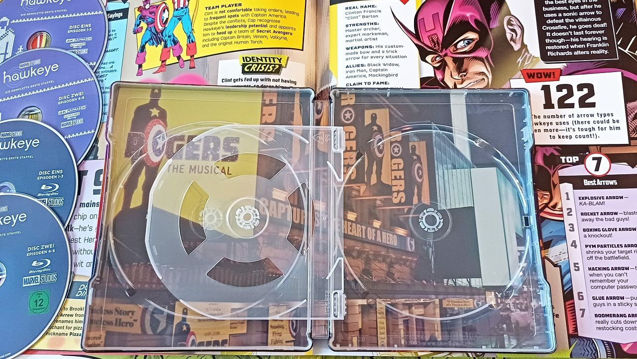 Auch die Comic-Herkunft findet Platz.