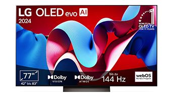 LG OLED C4 mit 77 Zoll bei Amazon