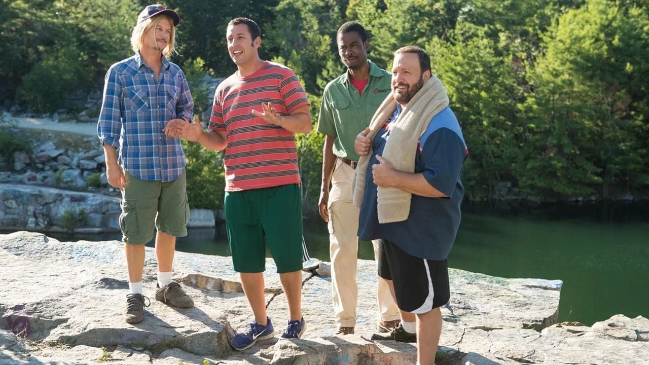 David Spade, Adam Sandler, Chris Rock und Kevin James (v.l.n.r.)