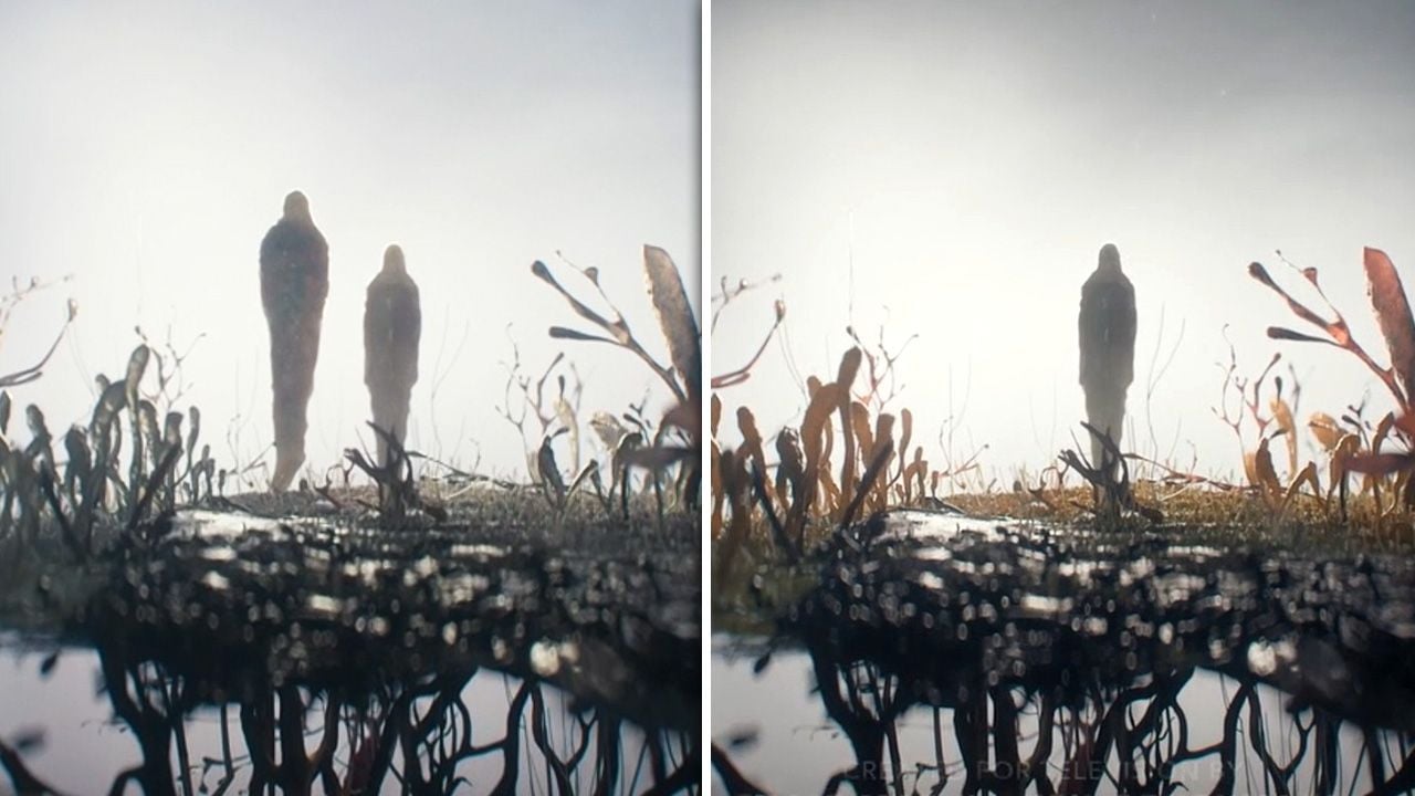 links das Schlussbild des alten „The Last Of Us“-Vorspann, rechts das aus dem neuen