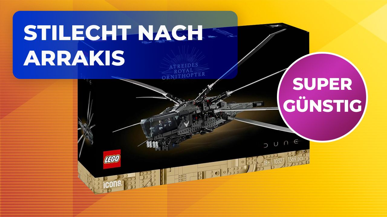 Fast 80 Zentimeter breit und supergünstig: Dieses massive LEGO-Set zu "Dune" ist in der MediaMarkt-Aktion stark rabattiert