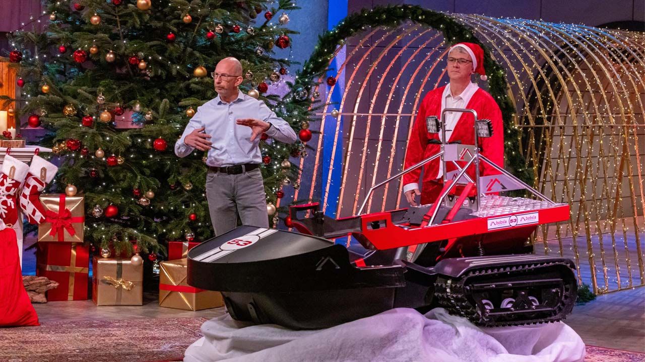 Dieses Schneemobil soll komplett elektrisch laufen.