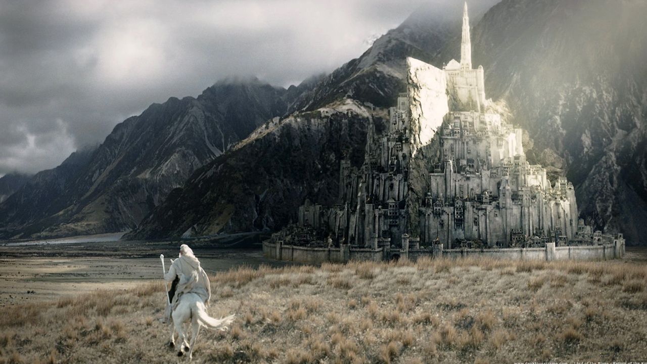 Minas Tirith, die Hauptstadt von Gondor, in den