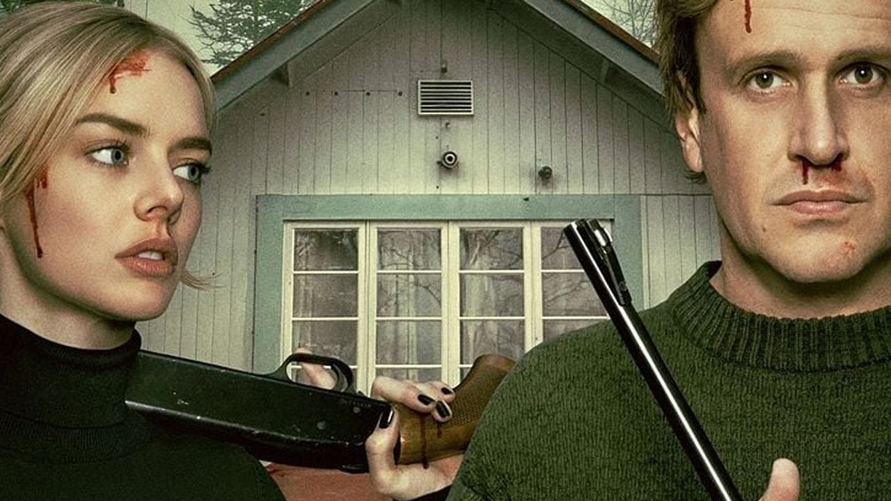 Die Eheleute Dan (Jason Segel) und Lisa (Samara Weaving) sind parallel auf dieselbe tödliche Idee gekommen!