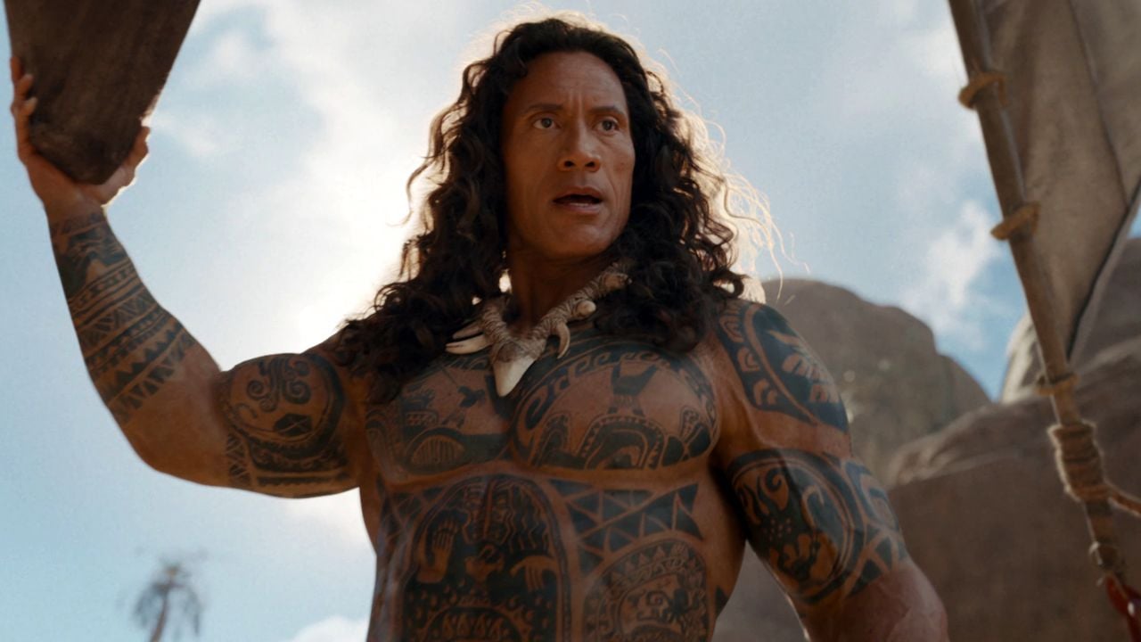 Mit 18 kg Prothesen, Muskeln und Perücke: Dwayne Johnson als Maui