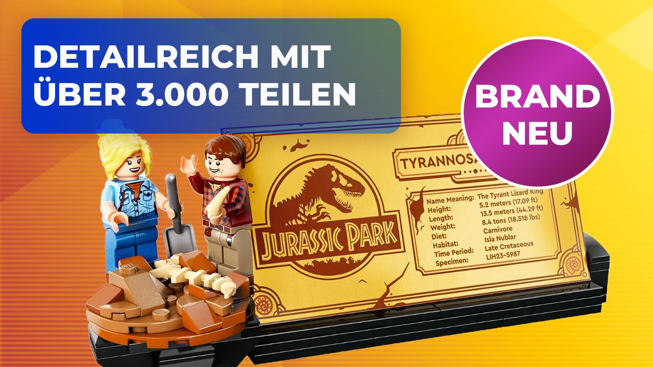 "Jurassic World" kann warten: LEGO vereint zwei legendäre Momente aus "Jurassic Park" in einem einzigen brandneuen Set