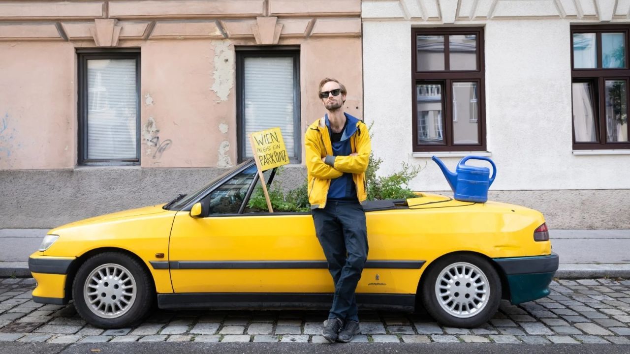 Das Cabriobeet ist eine der bekanntesten Aktionen von Christoph Schwarz.