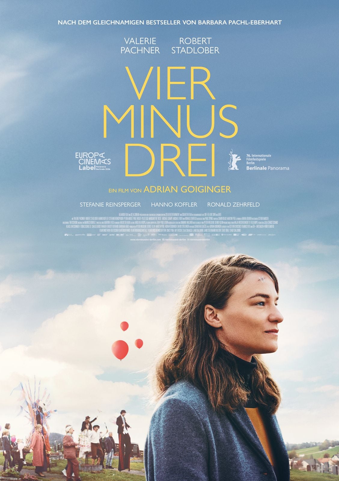 Vier minus drei