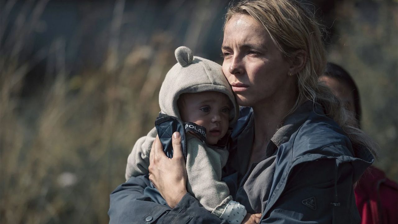 Eine Mutter und ihr Baby müssen überleben.