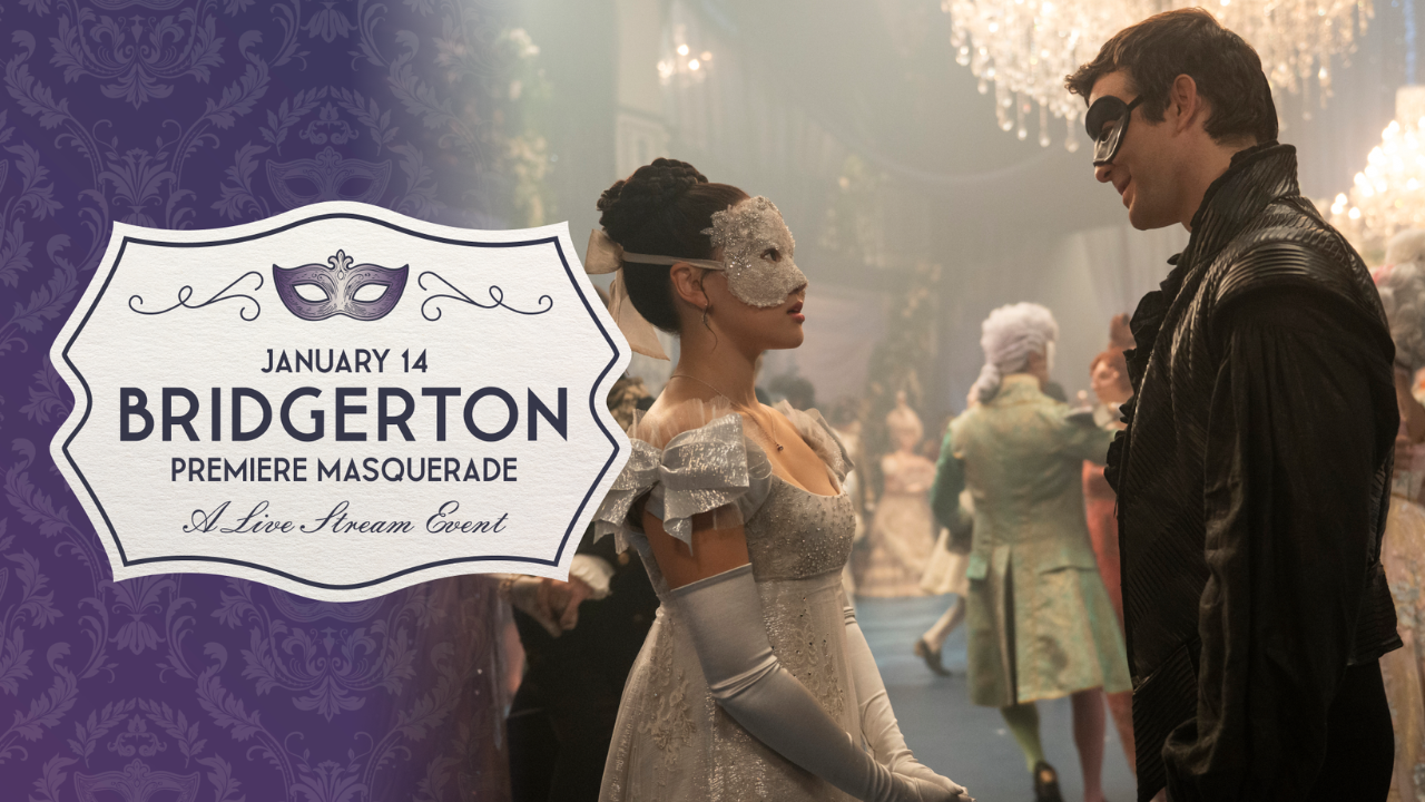 Beim Online-Event am 14. Januar können Fans die erste Folge (Maskenball der Bridgertons) vorab schauen.