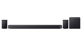 Atmos-Soundbar + Subwoofer + Rücklautsprecher
