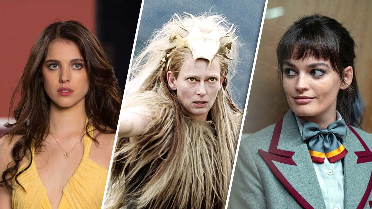 Margaret Qualley (links) oder Emma Mackey (rechts) könnten Tilda Swinton (Mitte) als Weiße Hexe beerben.