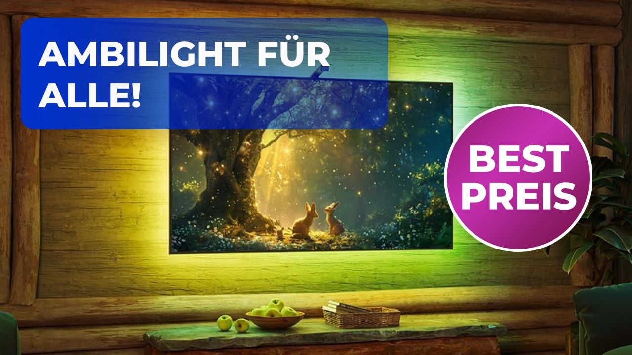 Völlig neues TV-Gefühl: Ambilight-Alternative jetzt so günstig wie zum Black Friday holen