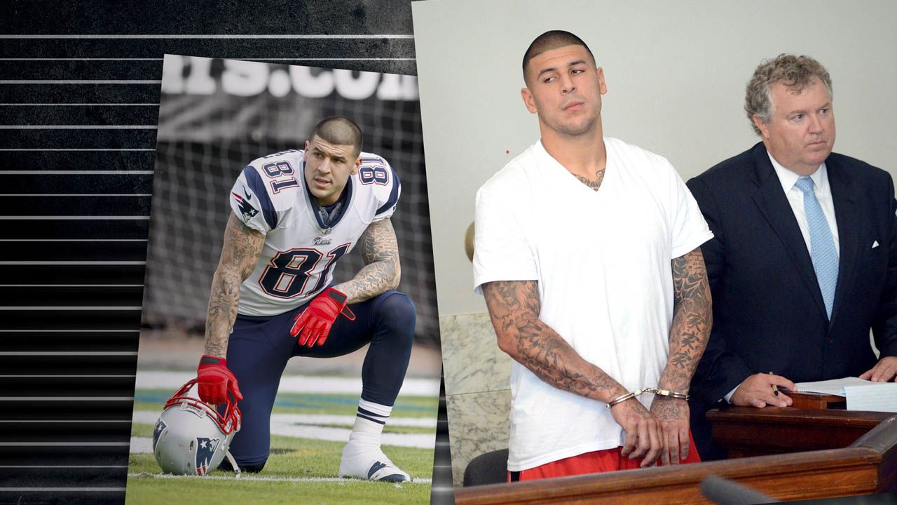 Einer von vielen brisanten V.I.P.-Fällen: Footballstar Aaron Hernandez vor Gericht.