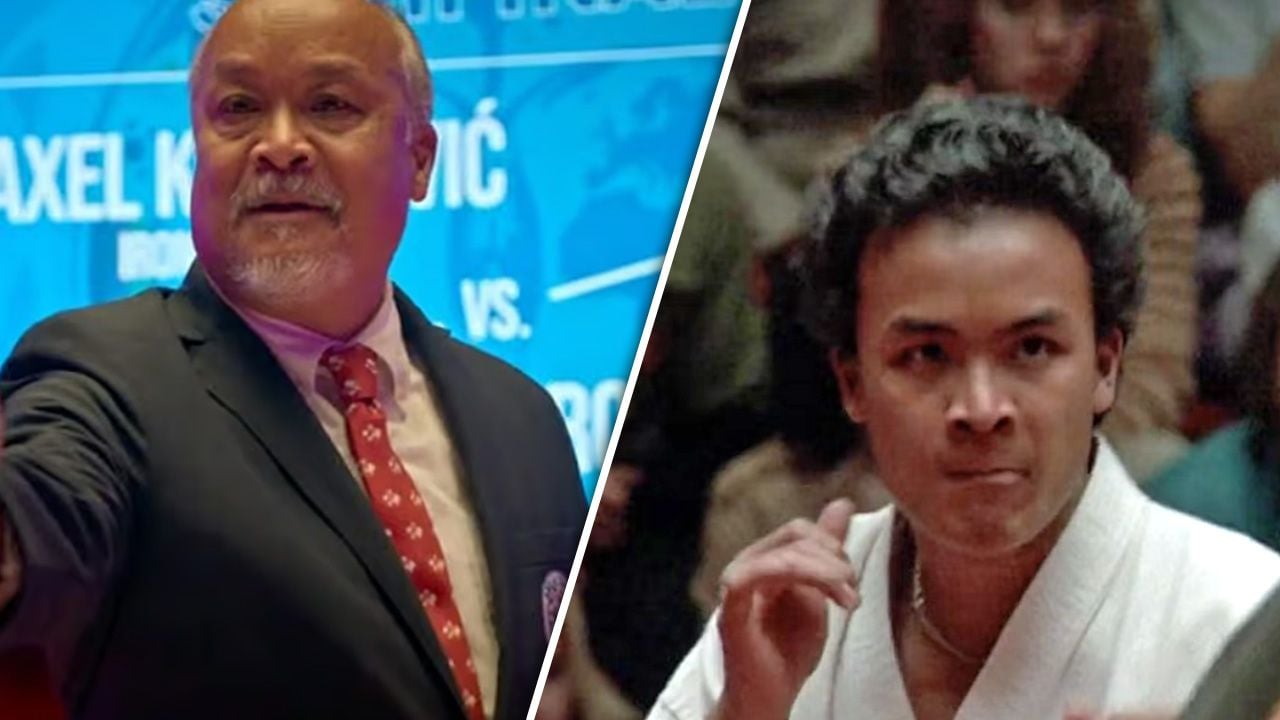 Darryl Vidal in „Cobra Kai“ (link) und „Karate Kid“ (rechts).