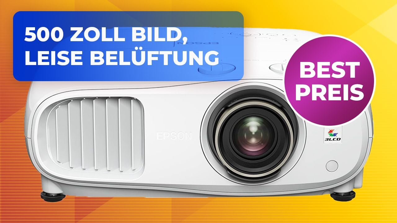 Da kann kein 4K-TV mithalten: Epson-Beamer erzeugt 500 Zoll Bild mit satten Farben auch bei Tageslicht