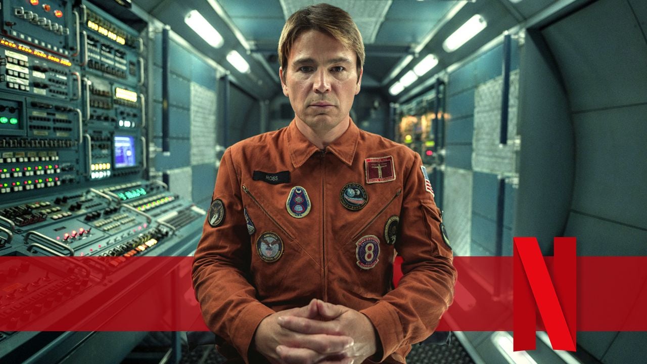 Josh Hartnett in a tense, confined scene from the Netflix thriller Below