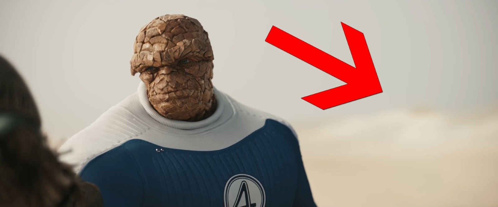 Wurde hier neben Ben Grimm jemand aus dem Trailer rausretuschiert?