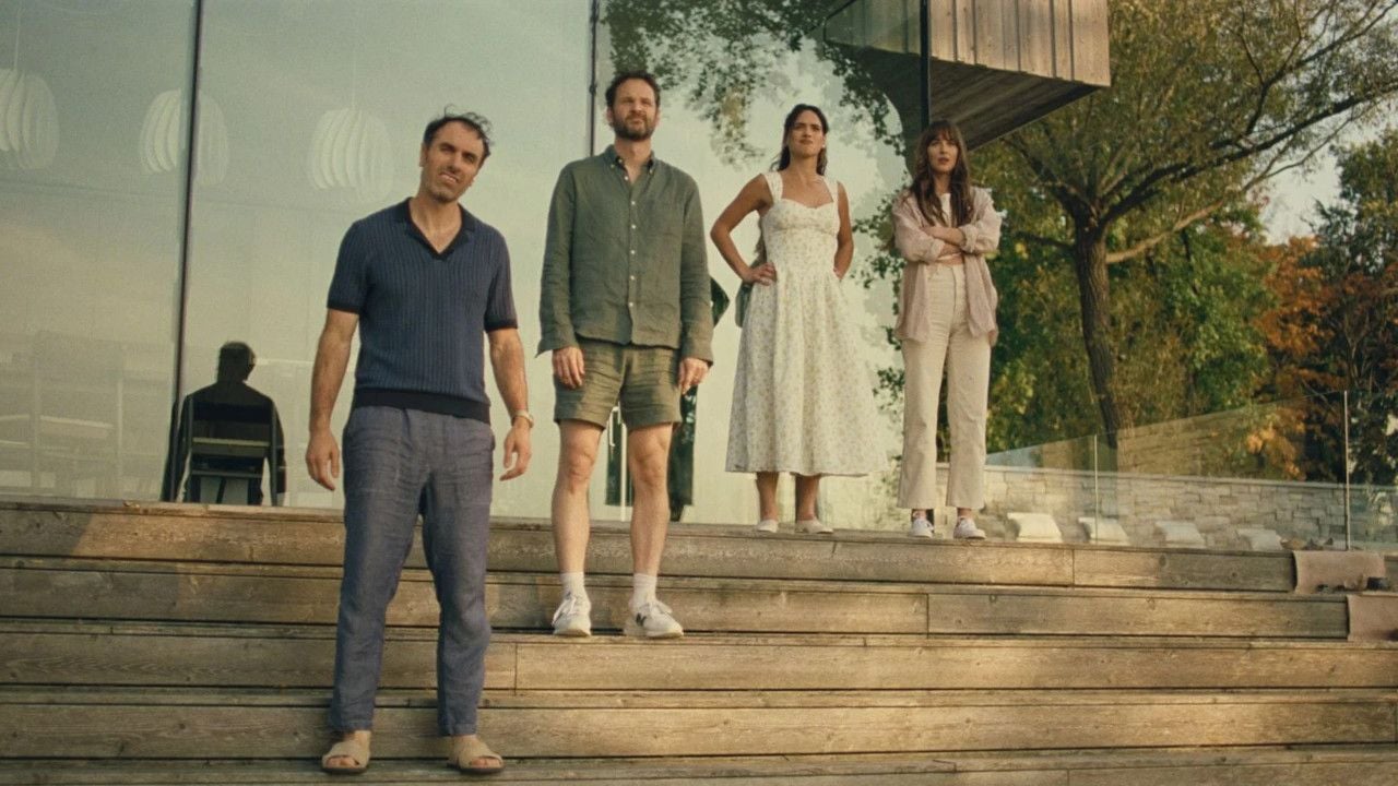 Allesamt überfordert und verwirrt: Paul (Michael Angelo Covino), Carey (Kyle Marvin), Ashley (Adria Arjona) und Julie (Dakota Johnson)