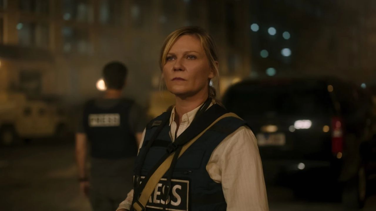 „Civil War“ ist Kirsten Dunsts erster Film seit ihrer oscarnominierten Rolle im Netflix-Western „The Power Of The Dog“. 