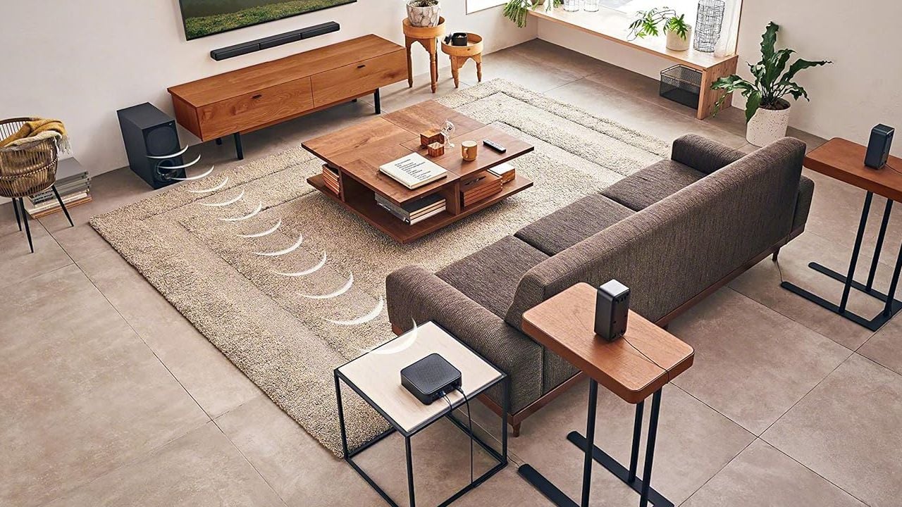 Ohne Aufwand habt ihr so eine echte 5.1 Surround-Anlage für euer Heimkino.