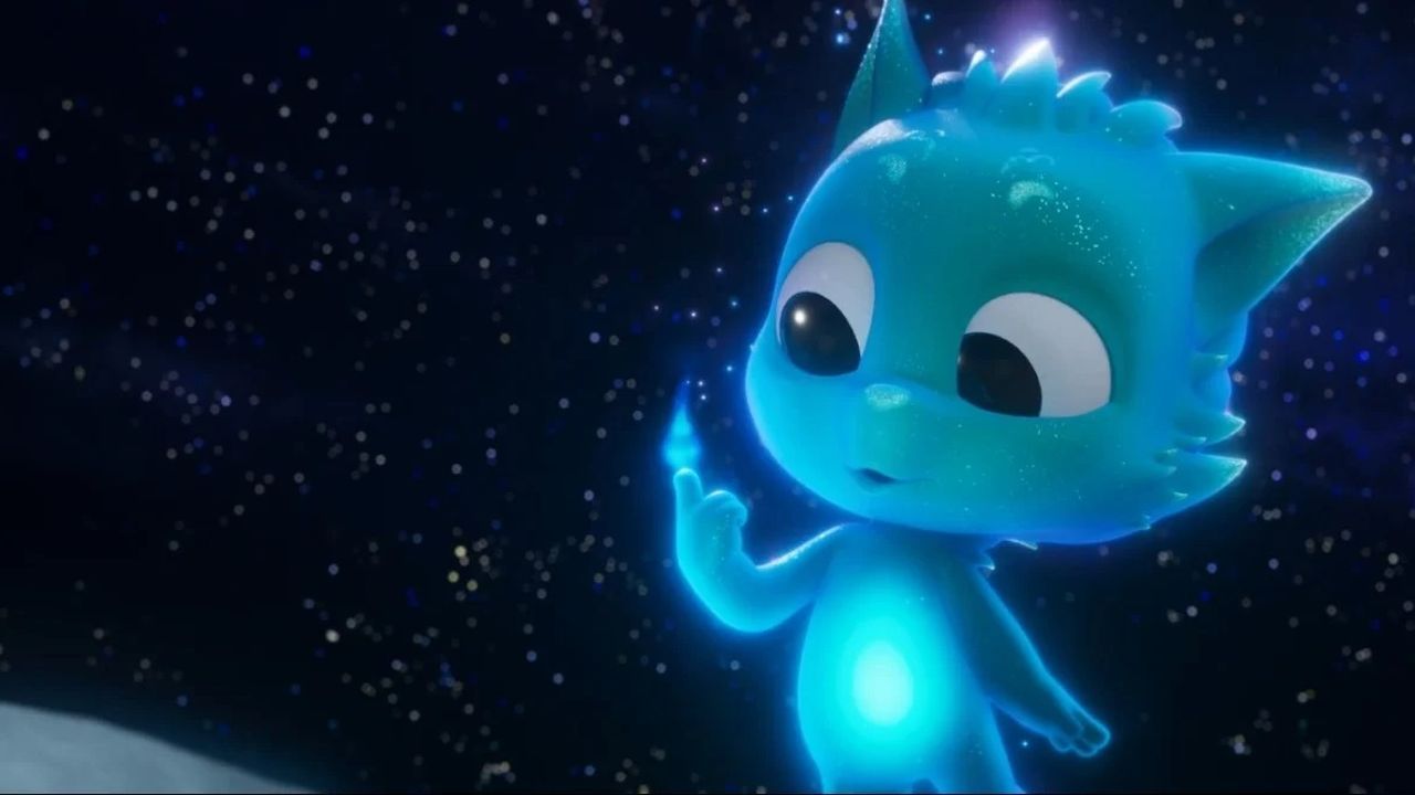 Wenn der Mondgeist Moopoo länger als ein paar Tage auf der Erde bleibt, wird er sich einfach auflösen.