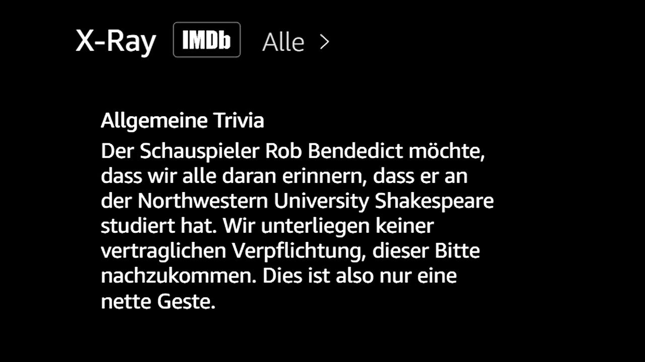 Eine richtige Schauspielausbildung und dann das...