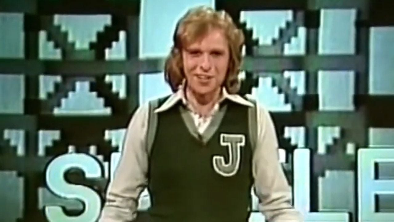 So sah Gottschalk 1977 mit Ende 20 bei seiner ersten TV-Show „Telespiele“ aus.