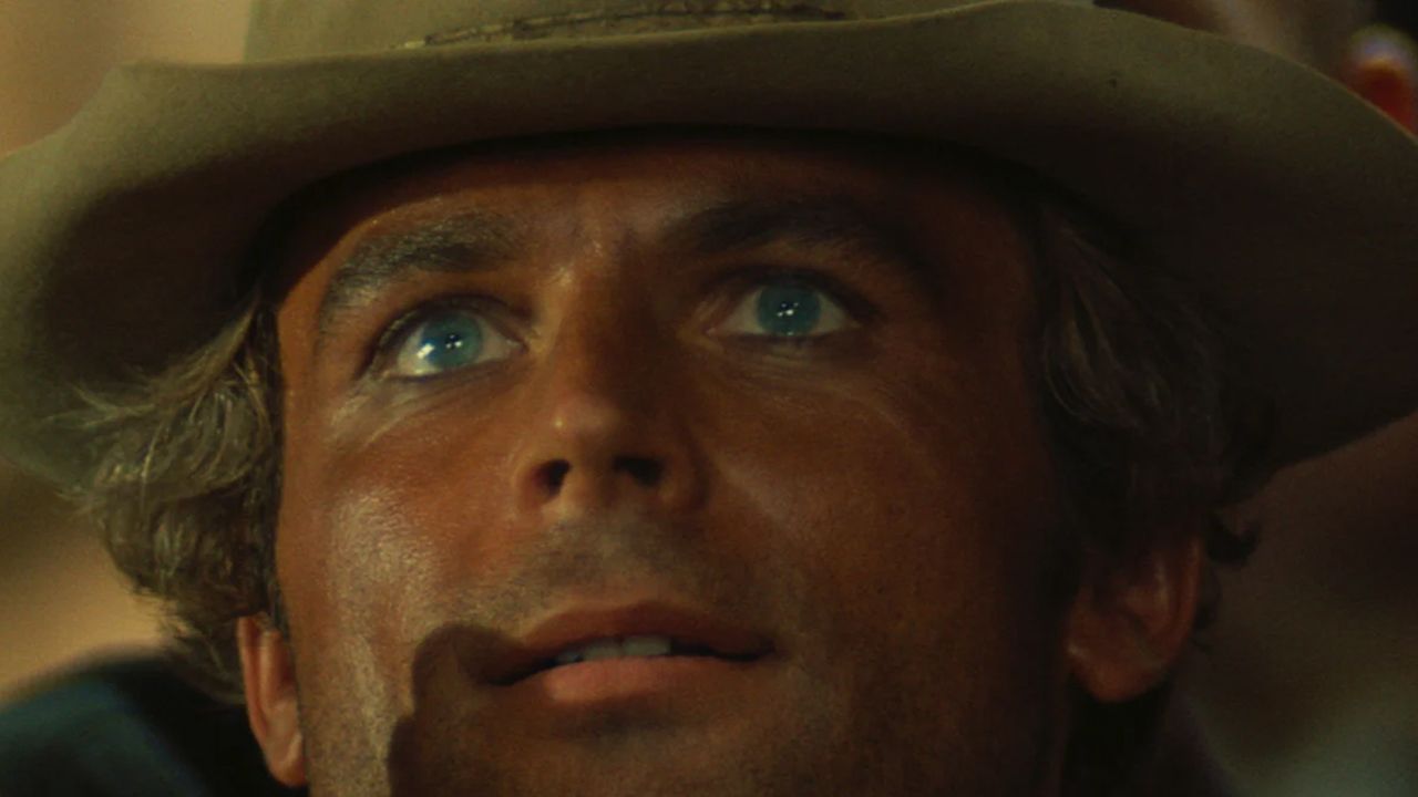 Auch die unverkennbaren blauen Augen von Nobody (Terence Hill) kommen zu ihrem Recht.