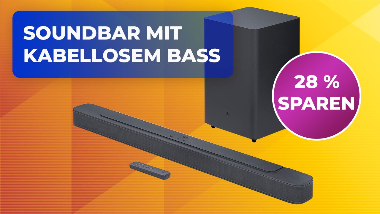 Dieser Soundknaller von JBL sorgt mit einem starken Bass für grandiose Filmabende – und ist aktuell fast 30 Prozent günstiger
