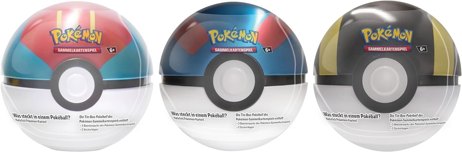 Das Pokéball-Bundle enthält 9 Booster-Packs