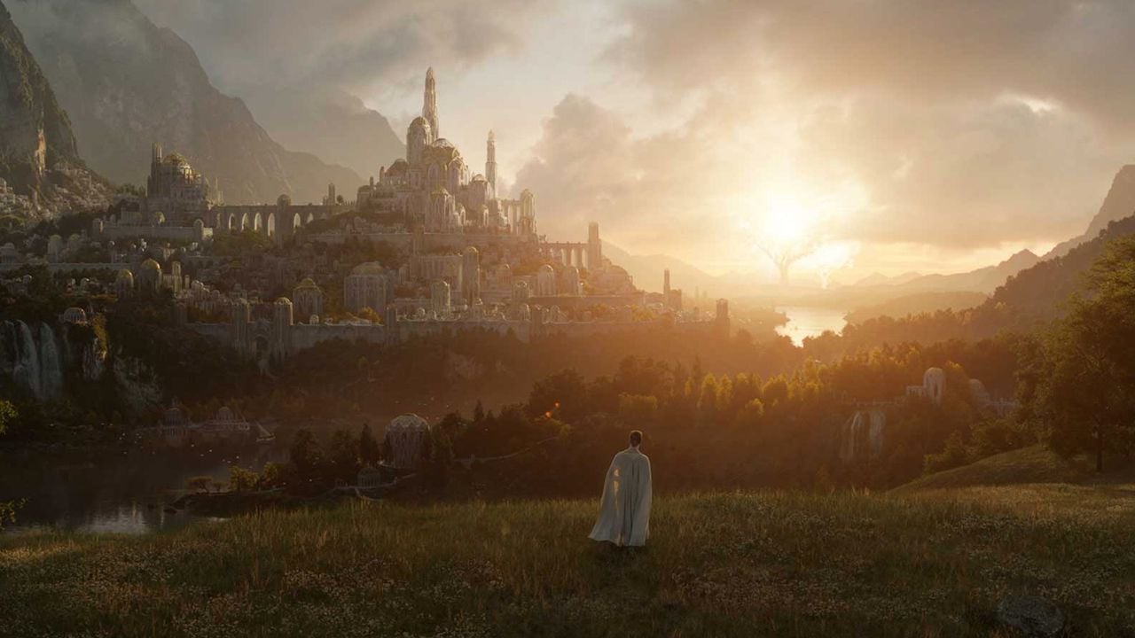 Hier werfen die Bäume von Valinor ihr Licht über das paradiesische Aman.