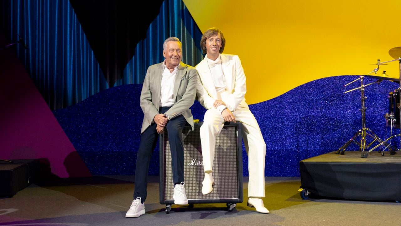 Der echte Roland Kaiser und Max Mauff als seine kommende Kinoversion.