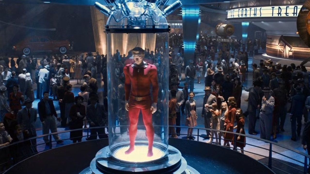 Die menschliche Fackel steht bereit.