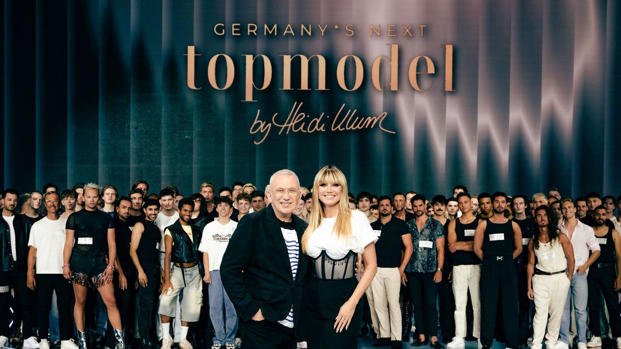 Heidi Klum an der Seite von Star-Modedesigner Jean Paul Gaultier.