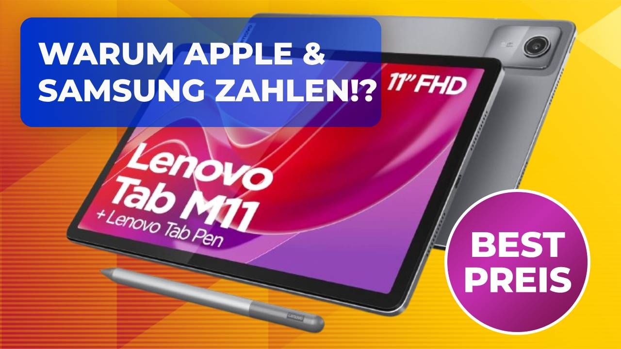 Kostet keine 200 Euro und kommt mit Stift: Lenovo-Tablet zum Tiefstpreis lässt Apple und Samsung alt aussehen
