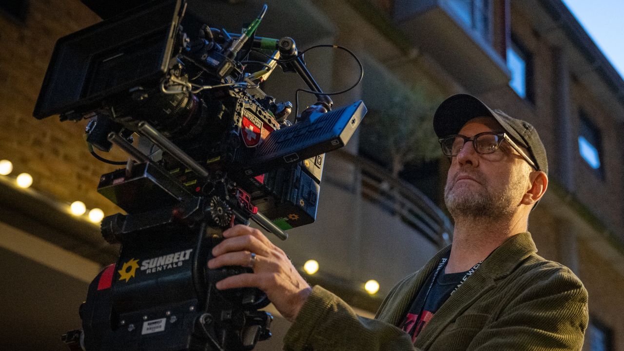 Regisseur Steven Soderbergh am Set von