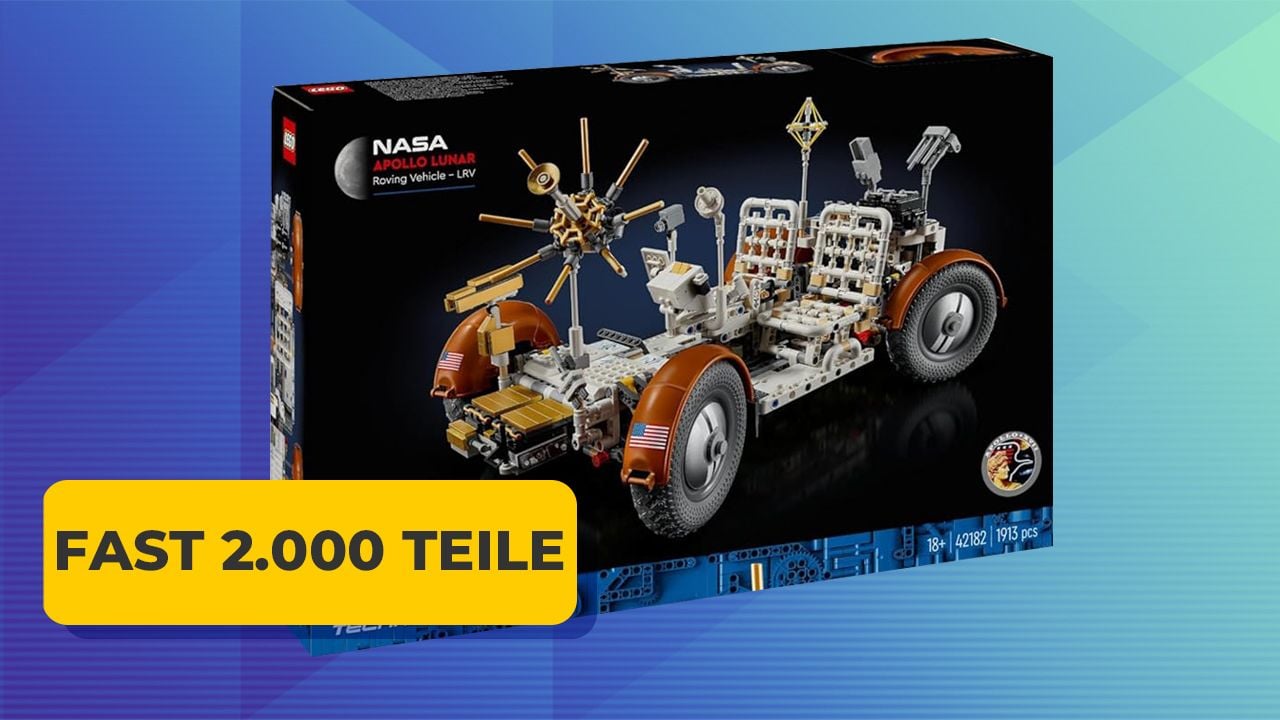 Ein Stück Raumfahrtgeschichte: Den legendären Mondrover der NASA gibt es jetzt von LEGO zum Schnäppchenpreis