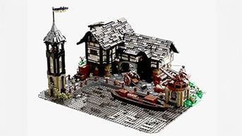 BlueBrixx Mittelalterlicher Flusshafen