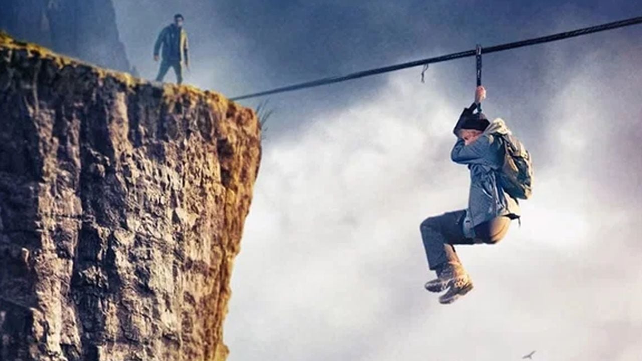 Dagegen sind "Fall" & "Cliffhanger" der reinste Urlaub: Trailer zum Survival-Thriller "Zip Wire"